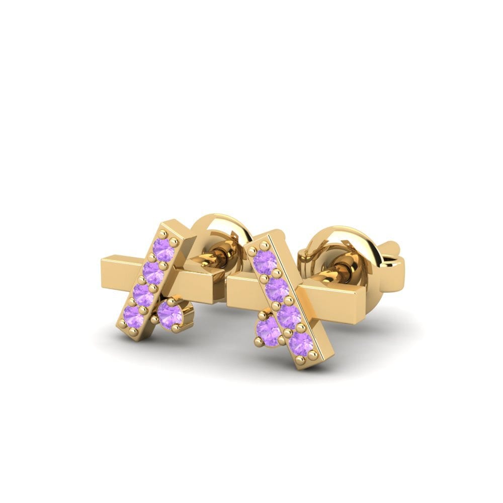 Amethyst Damen ohrring Calanaya