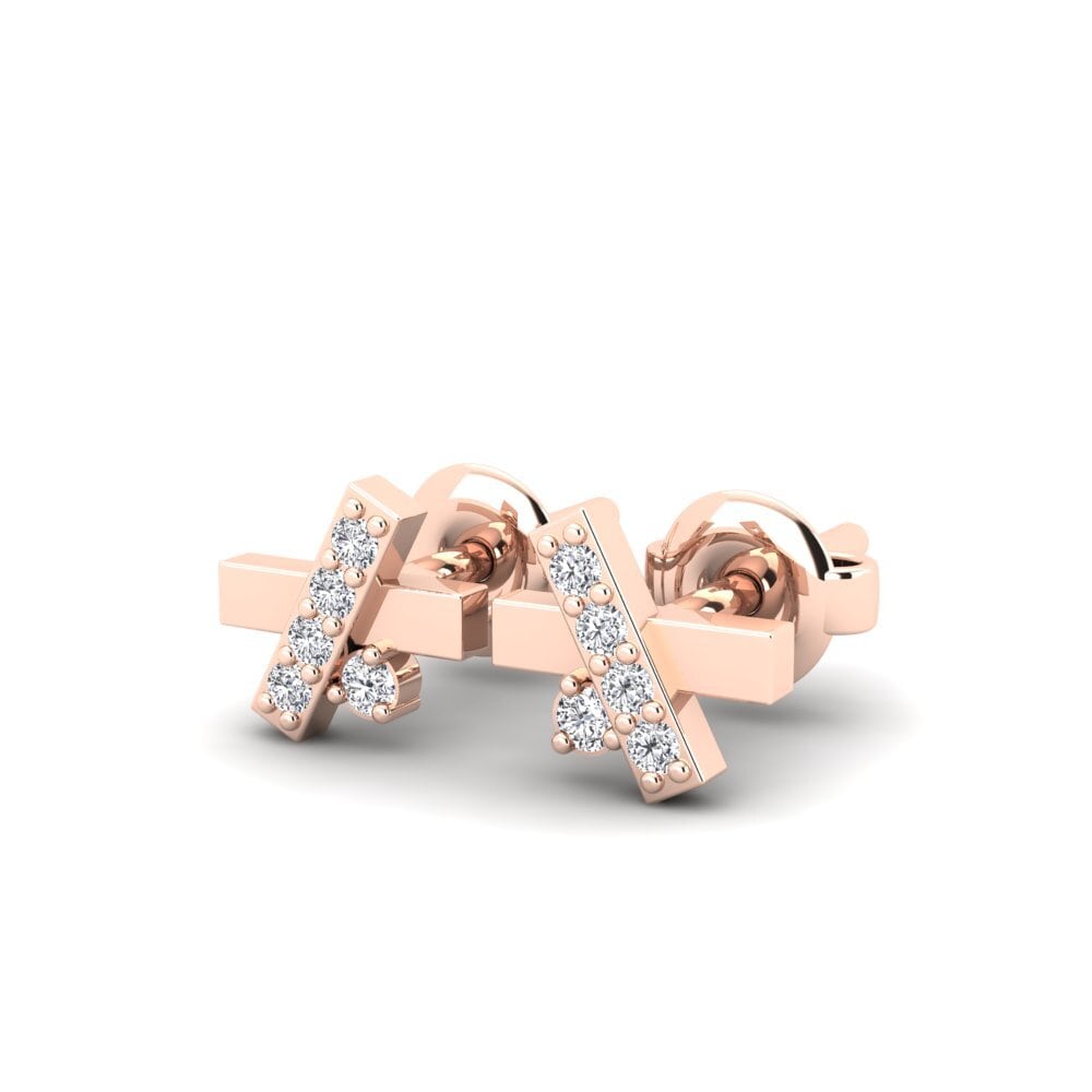 14k Rose Gold Women's Earring Calanaya