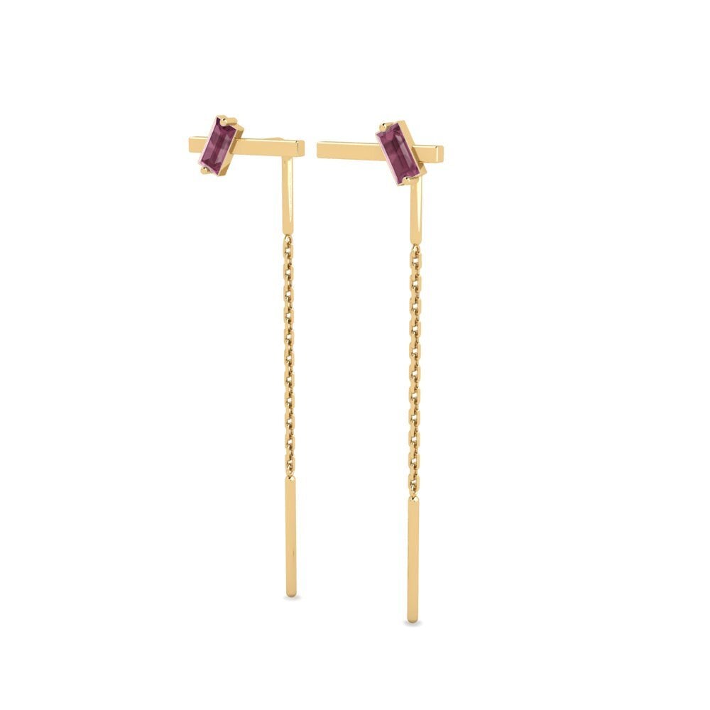 Granate Rhodolite Pendiente de mujer Dinamica