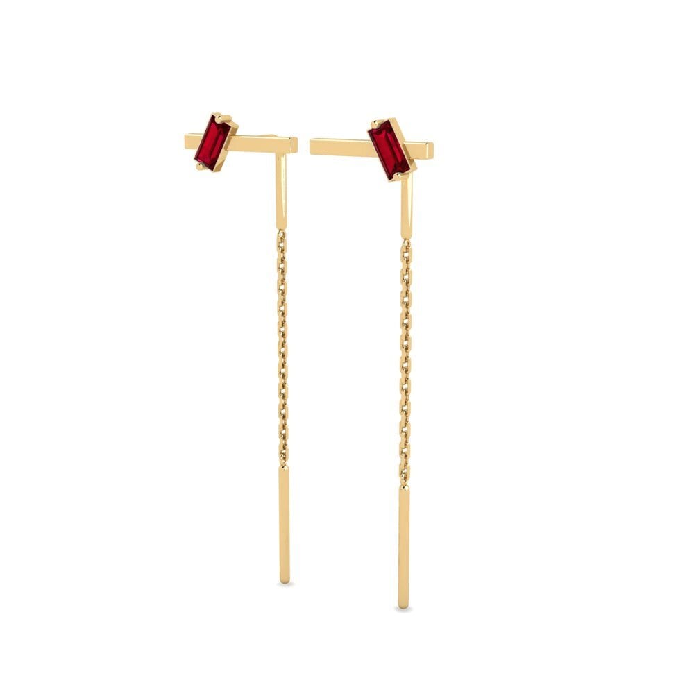ruby-zirconia ต่างหู Dinamica