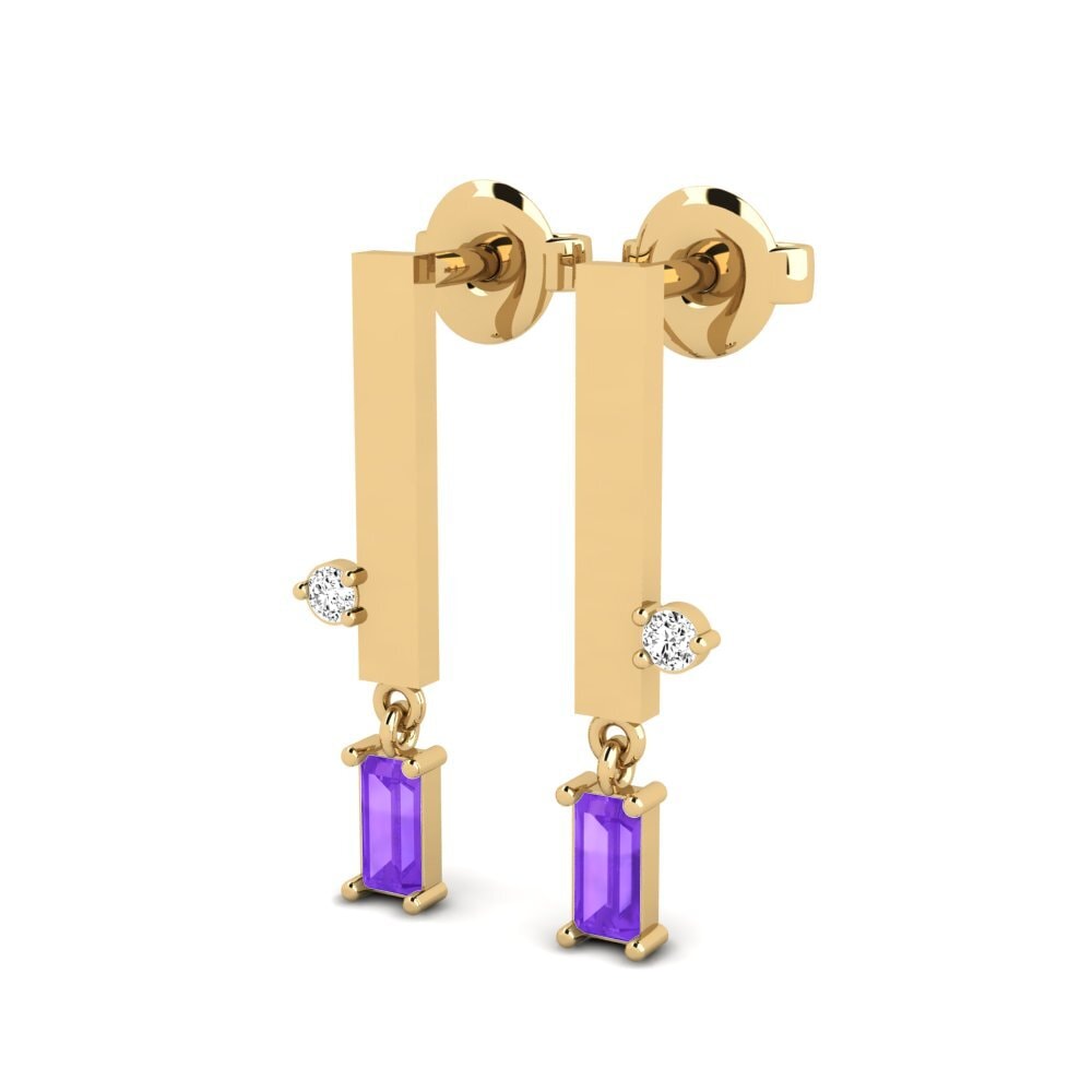 Amethyst Damen ohrring Erritmoa