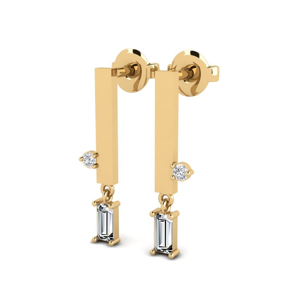 Zircone Boucle d'oreille femme Erritmoa