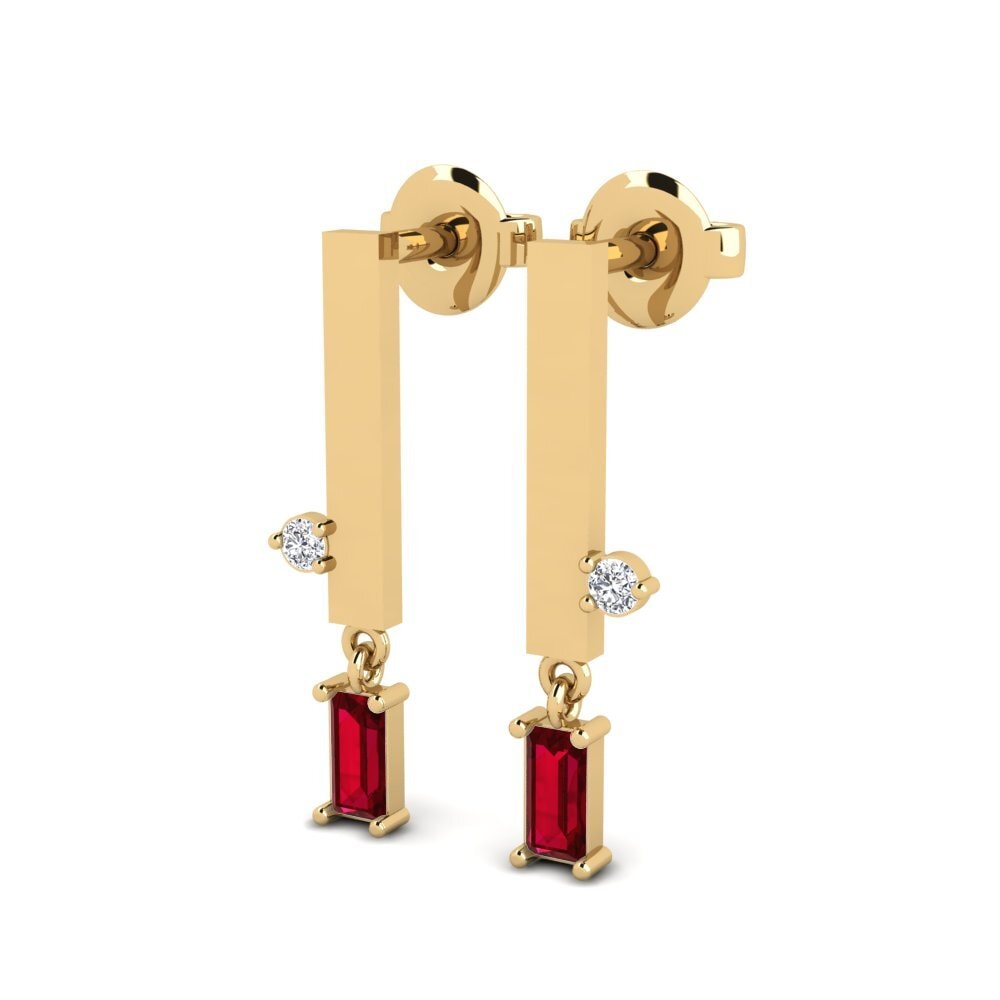 ruby-zirconia ต่างหู Erritmoa