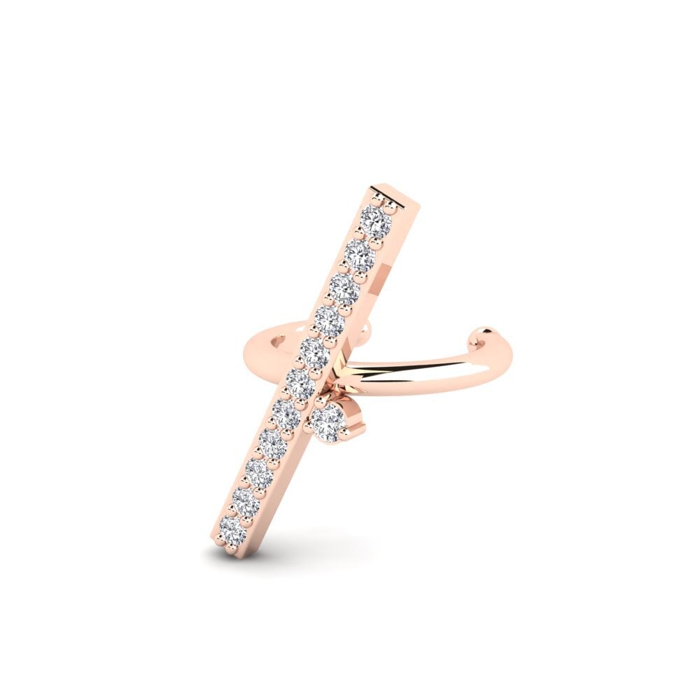 14k Rose Gold Women's Earring Fiughan