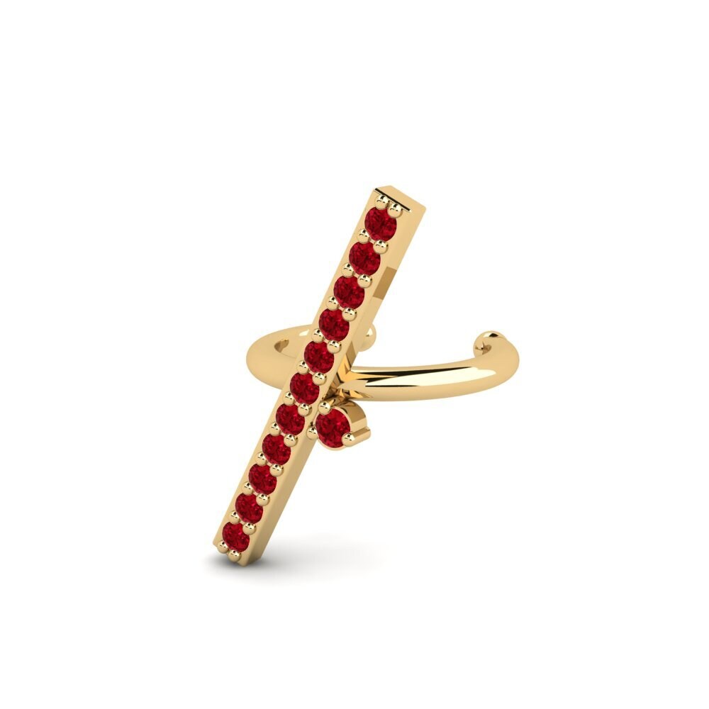ruby-zirconia ต่างหู Fiughan