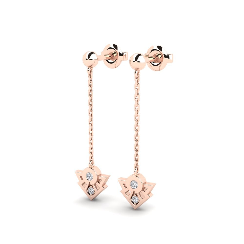14k Rose Gold Women's Earring Ghassan