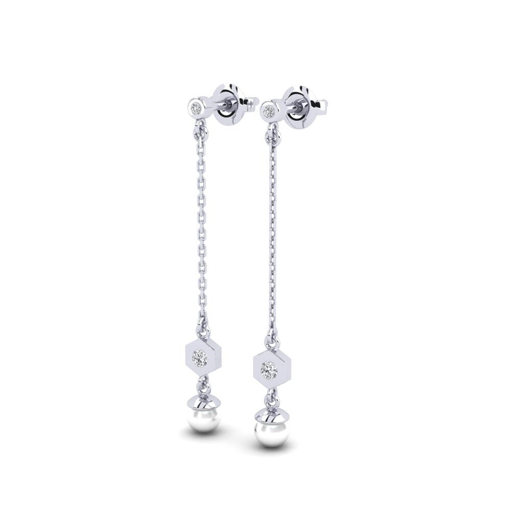 White Silver Women's Earring Harianon