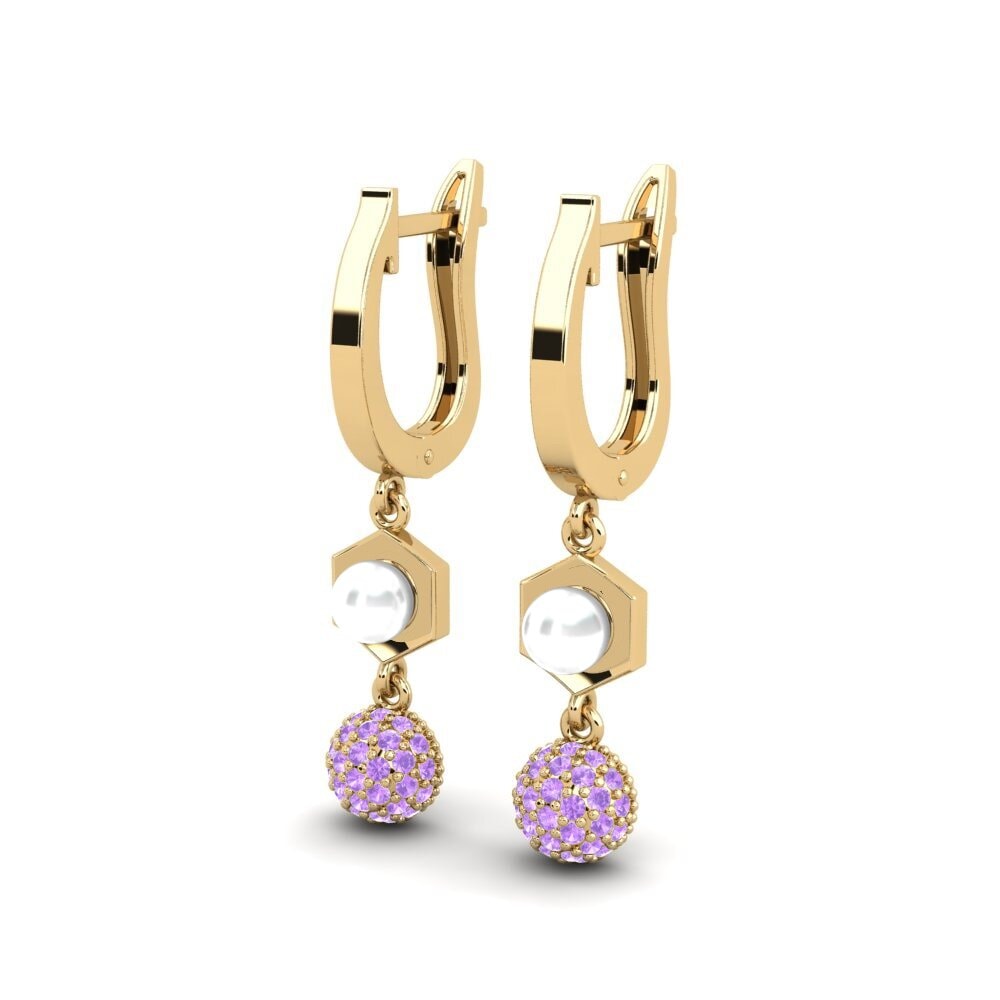 Amethyst Damen ohrring Motuya