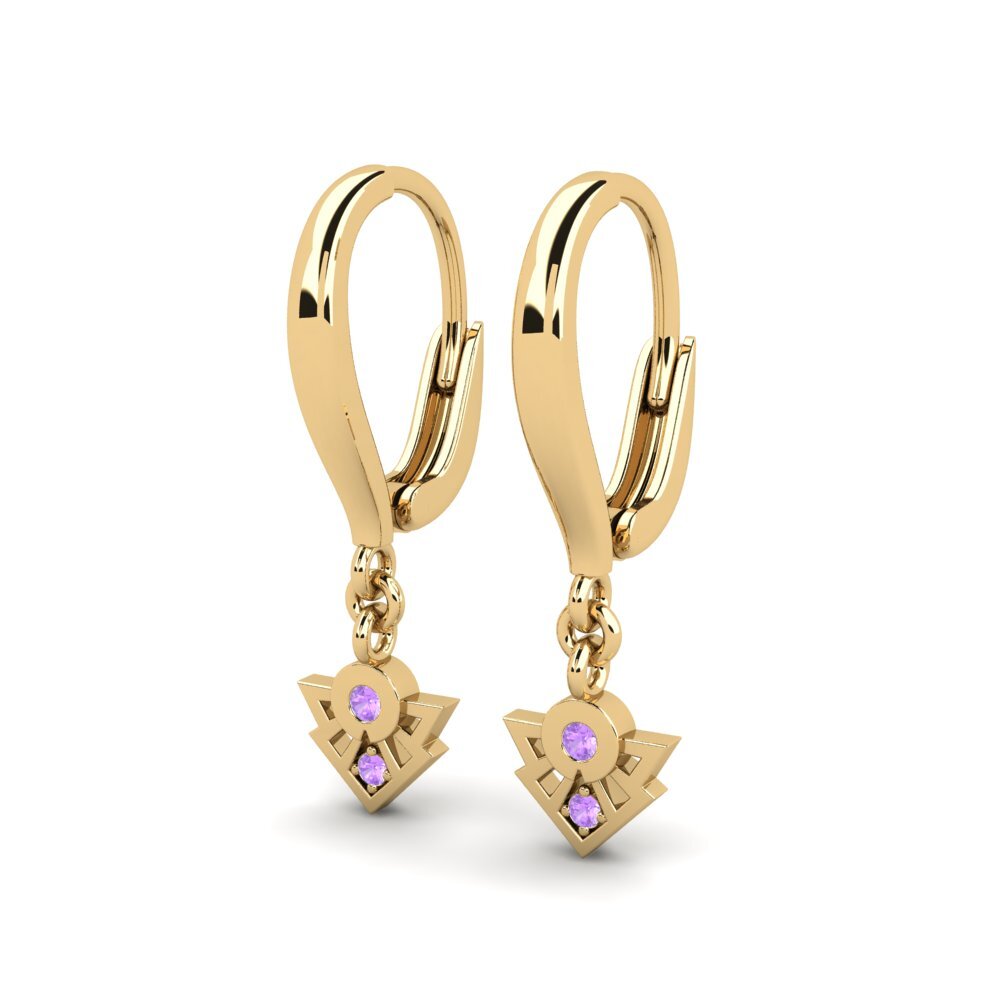 Amethyst Damen ohrring Pennia
