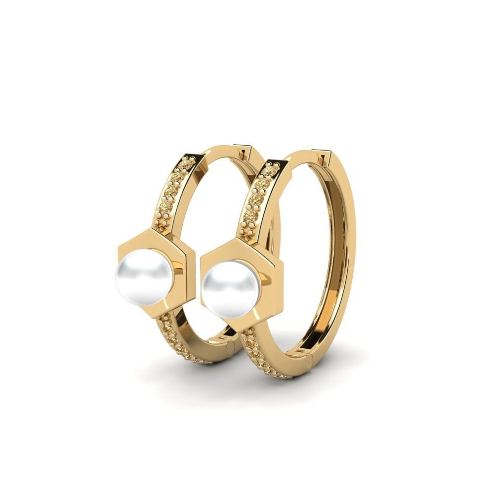 Brauner Diamant Damen ohrring Pretiosum