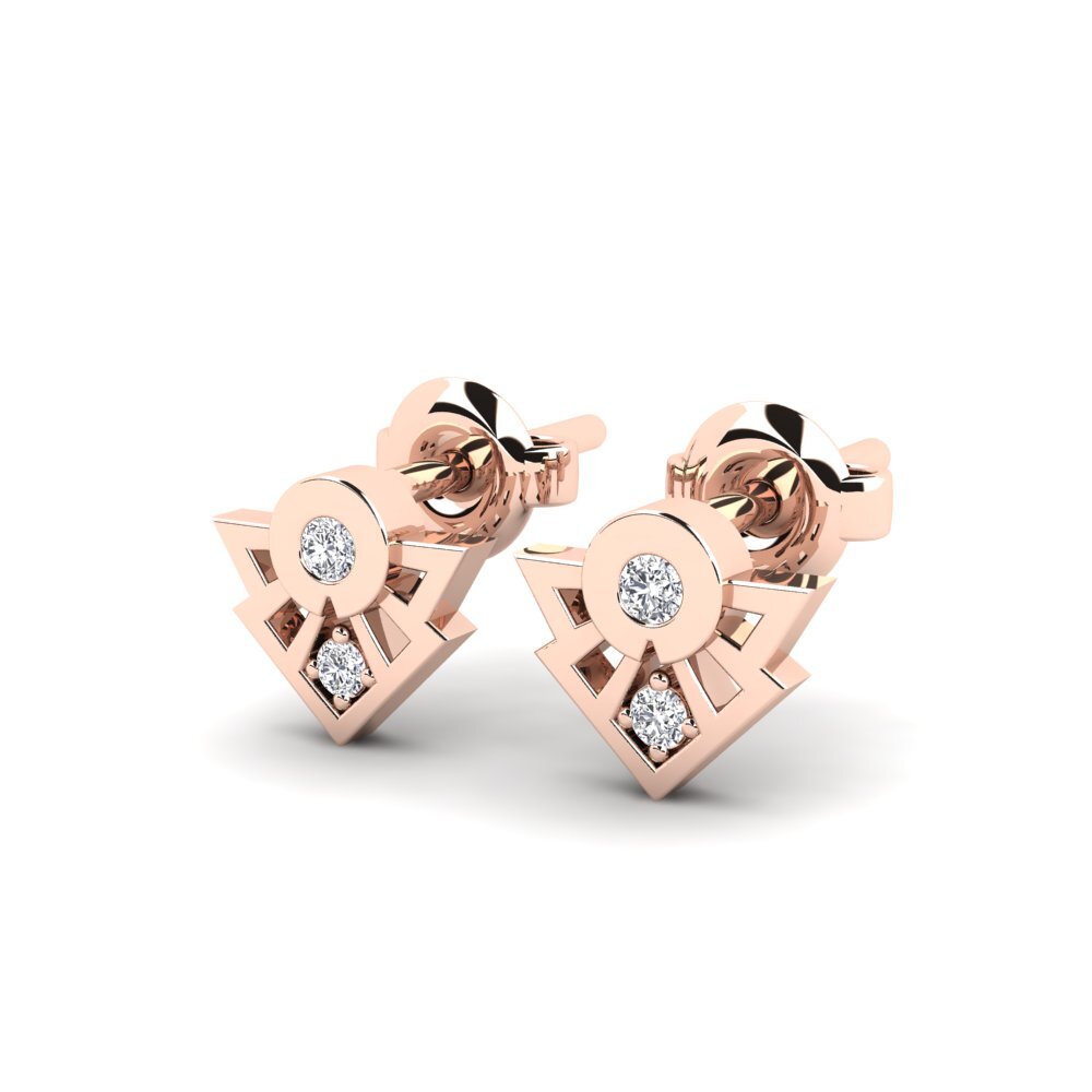 14k Rose Gold Women's Earring Salvadora