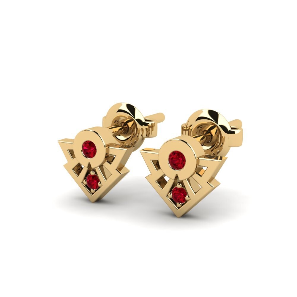 ruby-zirconia ต่างหู Salvadora