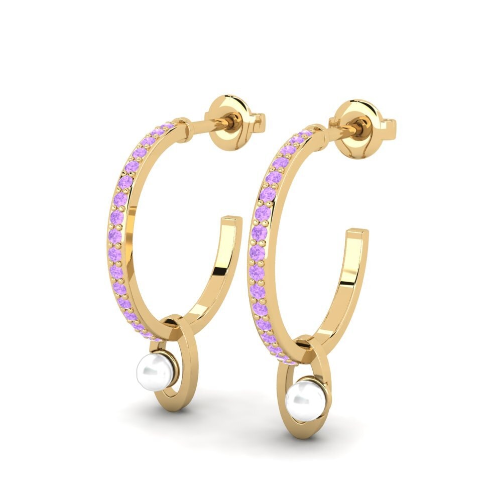 Amethyst Damen ohrring Samuwar