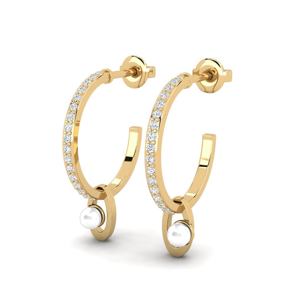 diamond-zirconia ต่างหู Samuwar