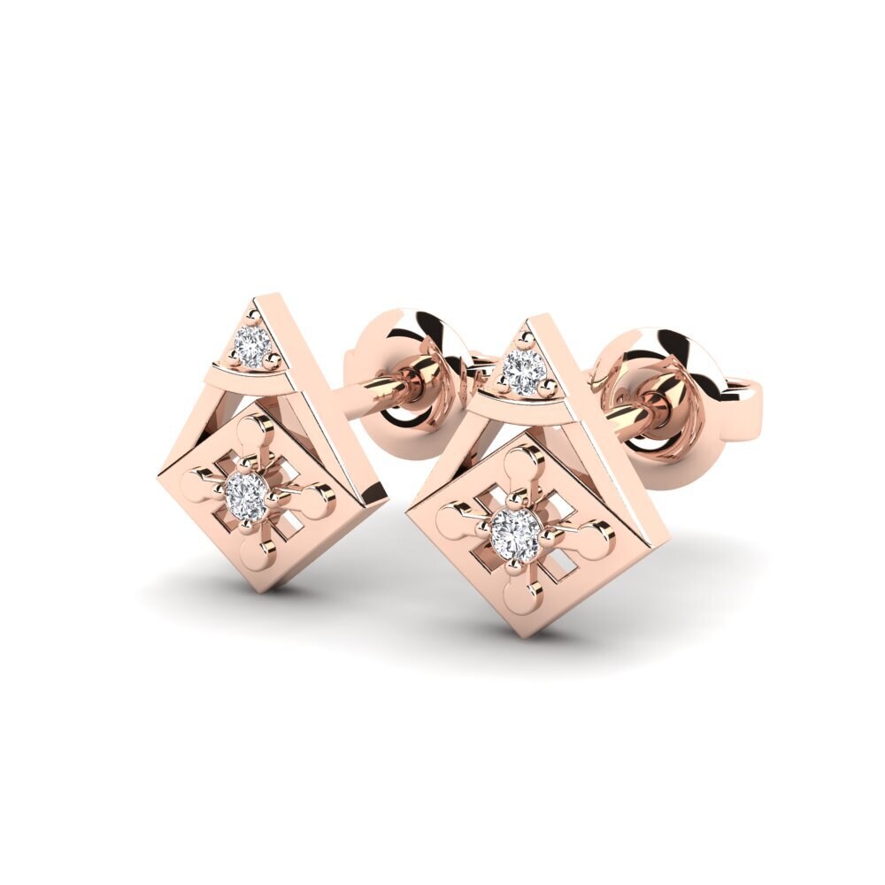 14k Rose Gold Women's Earring Traeger