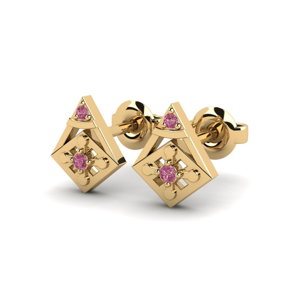Granate Rhodolite Pendiente de mujer Traeger