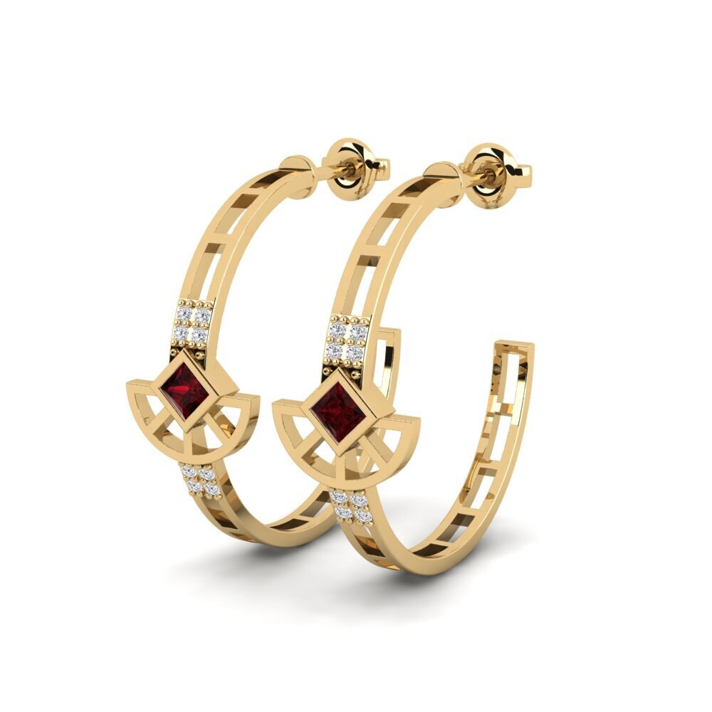 Garnet Women's Earring Unfairness