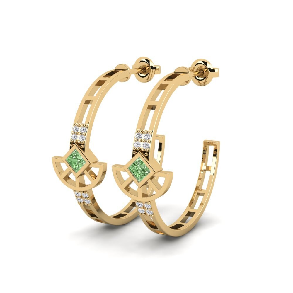 Diamante Verde Pendiente de mujer Unfairness