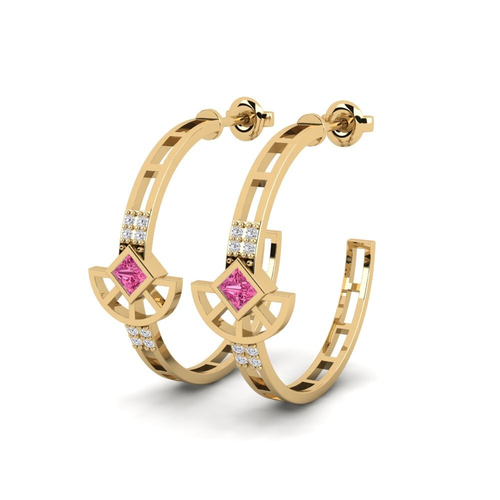 Pink Tourmaline Women's Earring Unfairness
