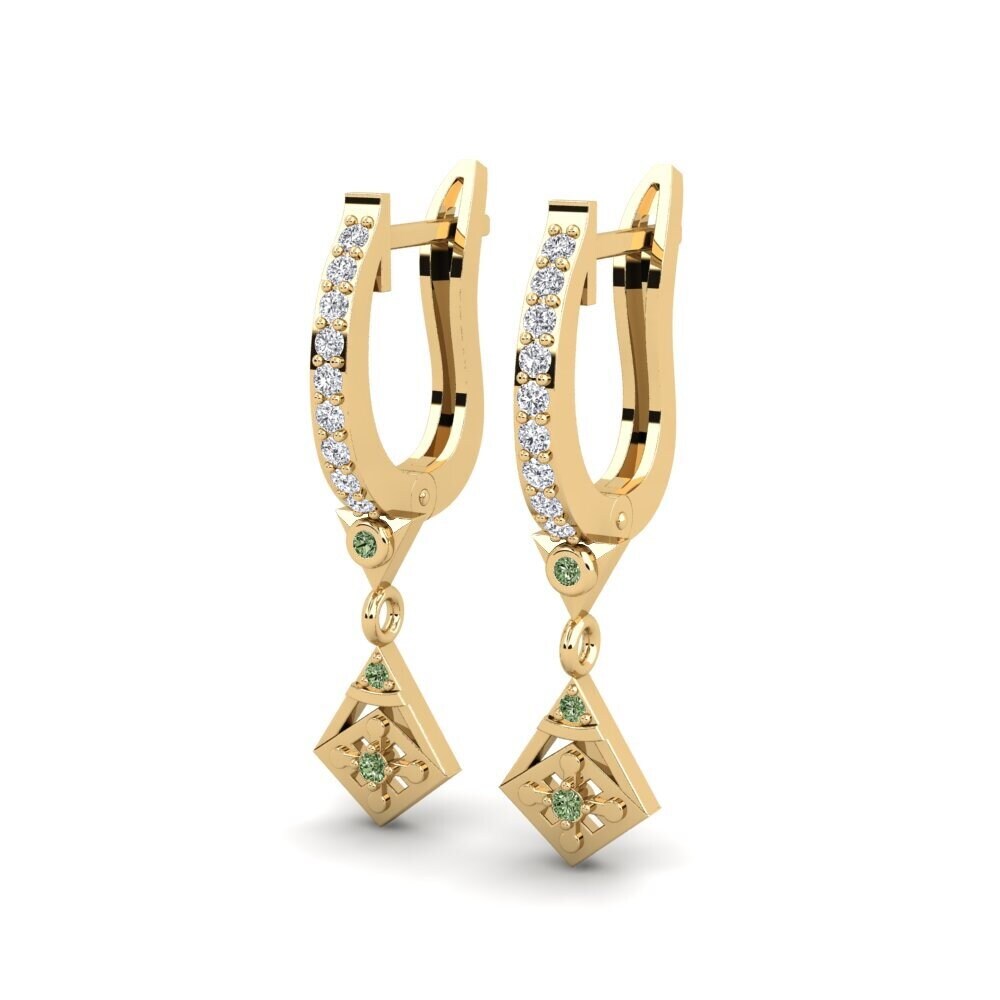 Diamante Verde Pendiente de mujer Valter