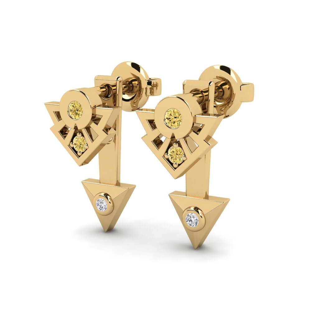 Yellow Diamond Women's Earring Gamer