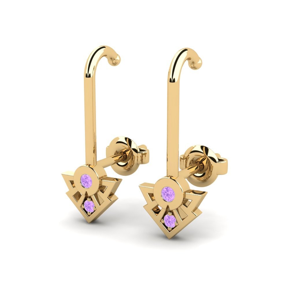 Amethyst Women's Earring Gona