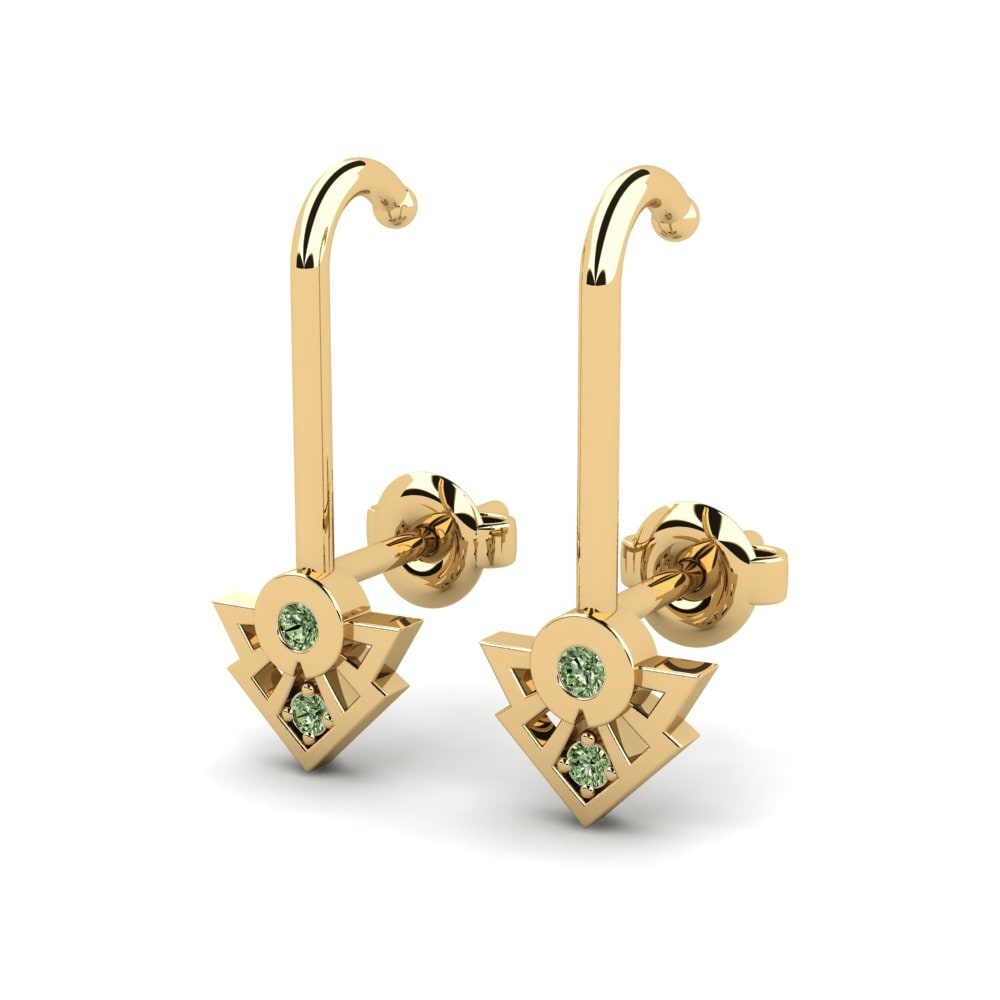 Diamante Verde Pendiente de mujer Gona