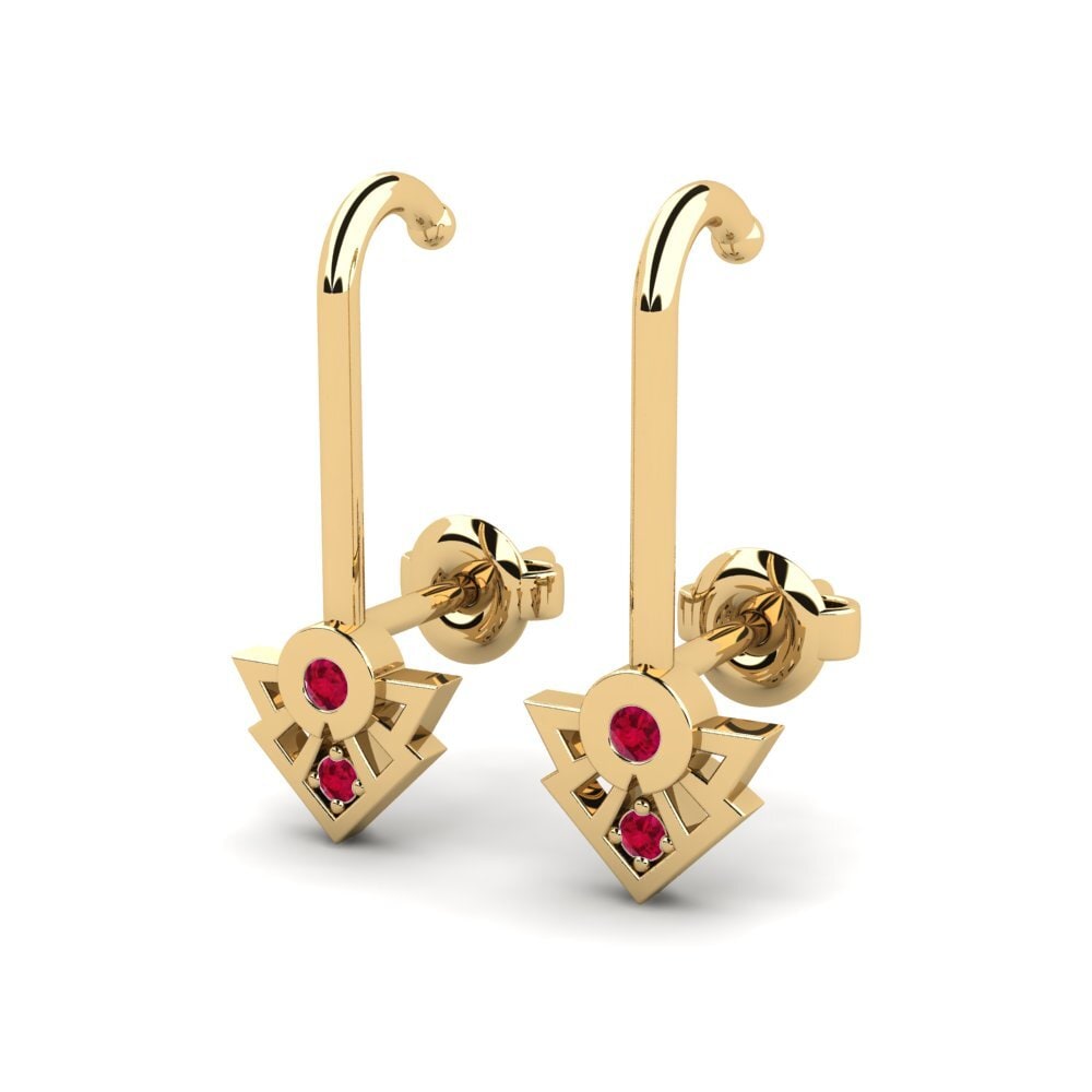 Ruby Women's Earring Gona