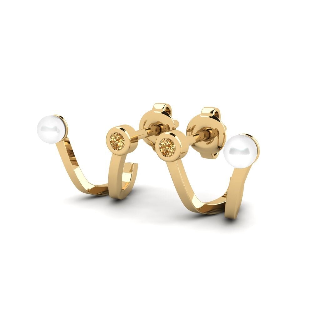 Brauner Diamant Damen ohrring Paluga