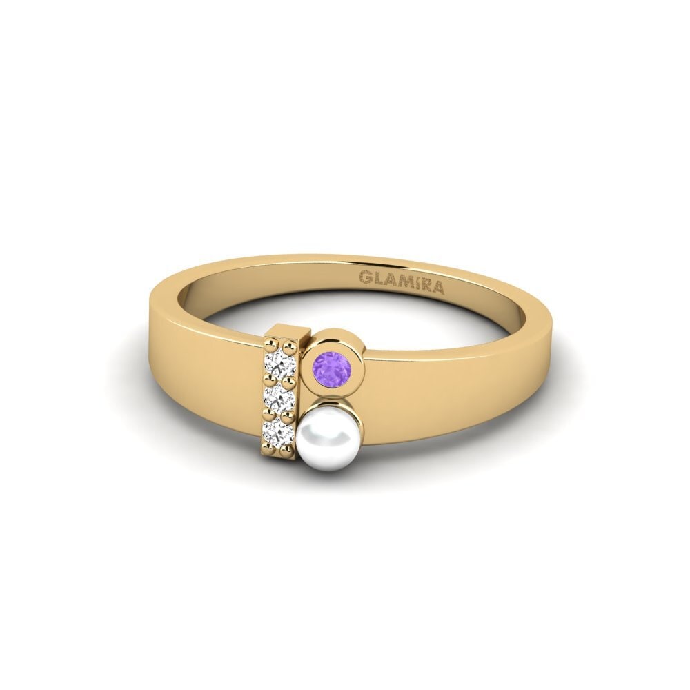 Amatista Anillo Perlau