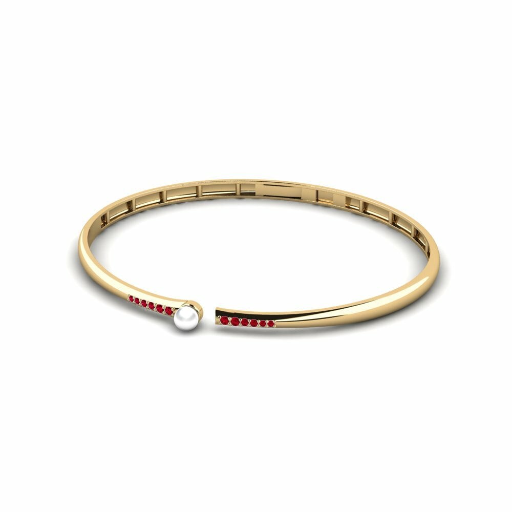 Zircone Rosso Bracciale da donna Pobunu