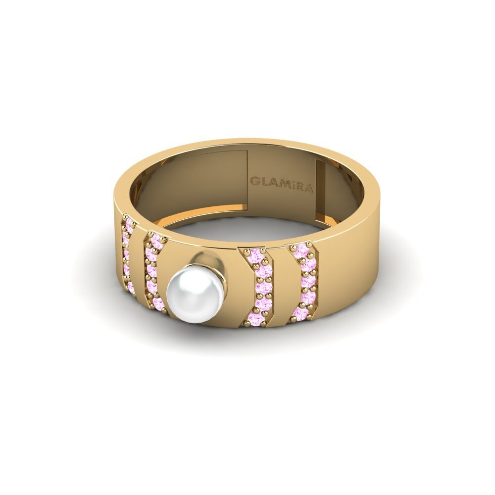 Zafiro Rosado Anillo Rijetko