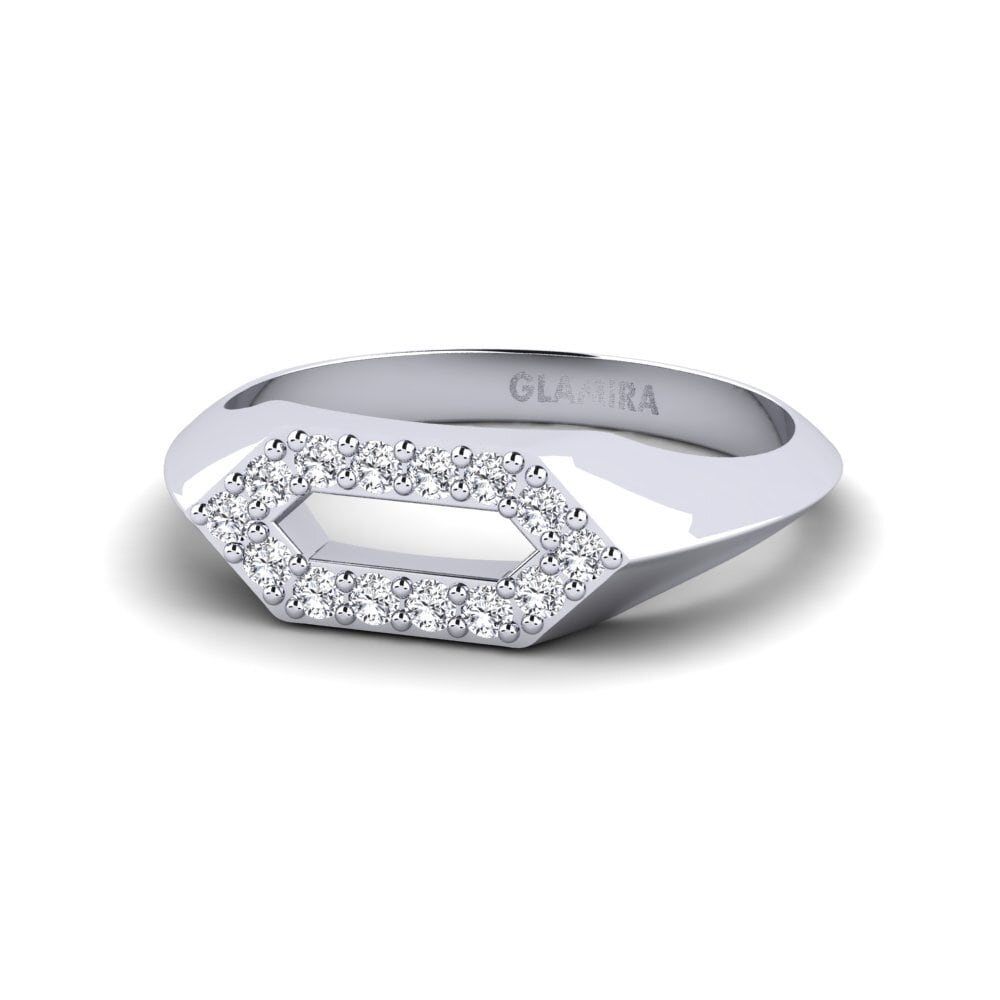 14k White Gold Pinky Ring Routine
