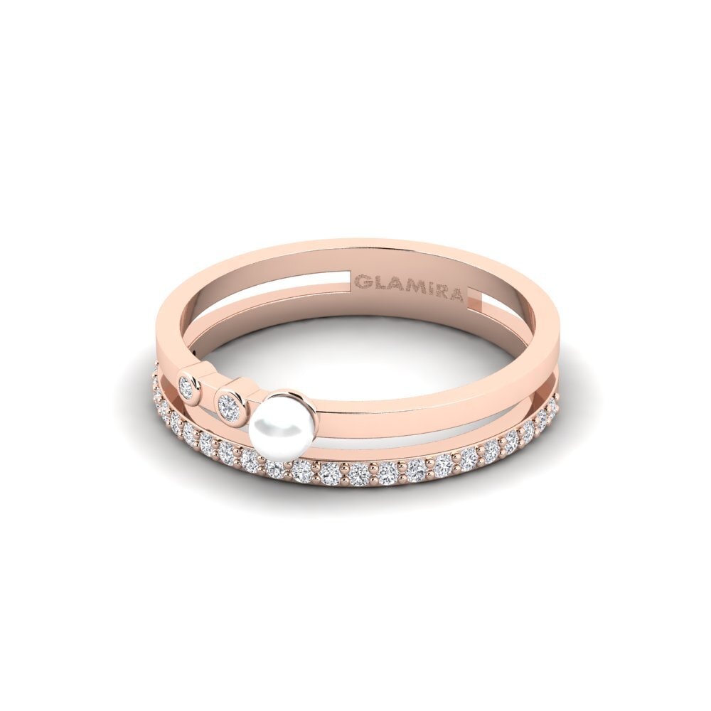 14k Oro Rosa Anillo Selten