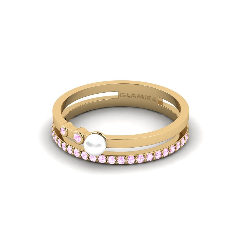 Zafiro Rosado Anillo Selten