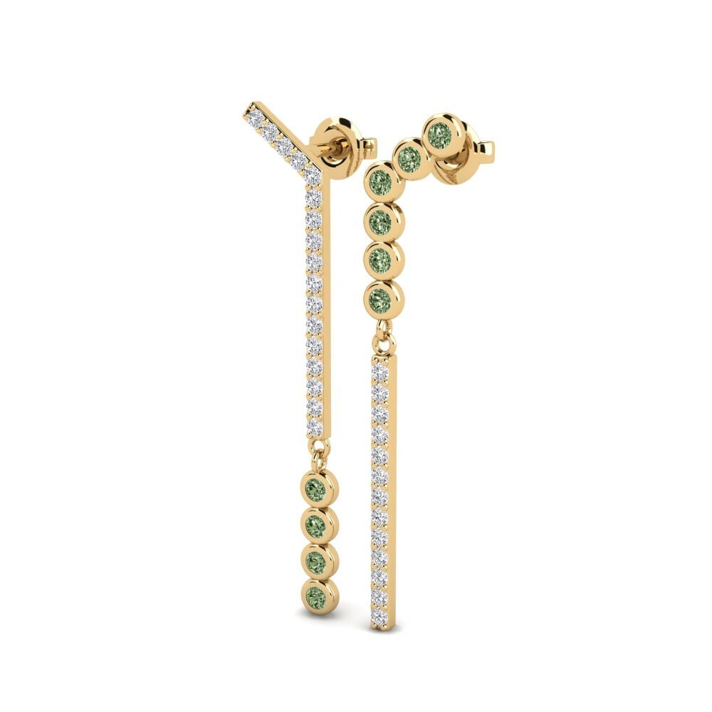 Diamante Verde Pendiente de mujer Ilachar