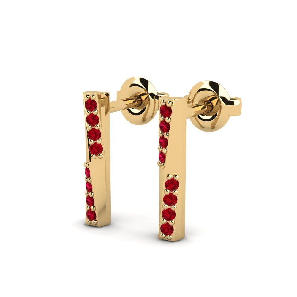 ruby-zirconia ต่างหู Kipande