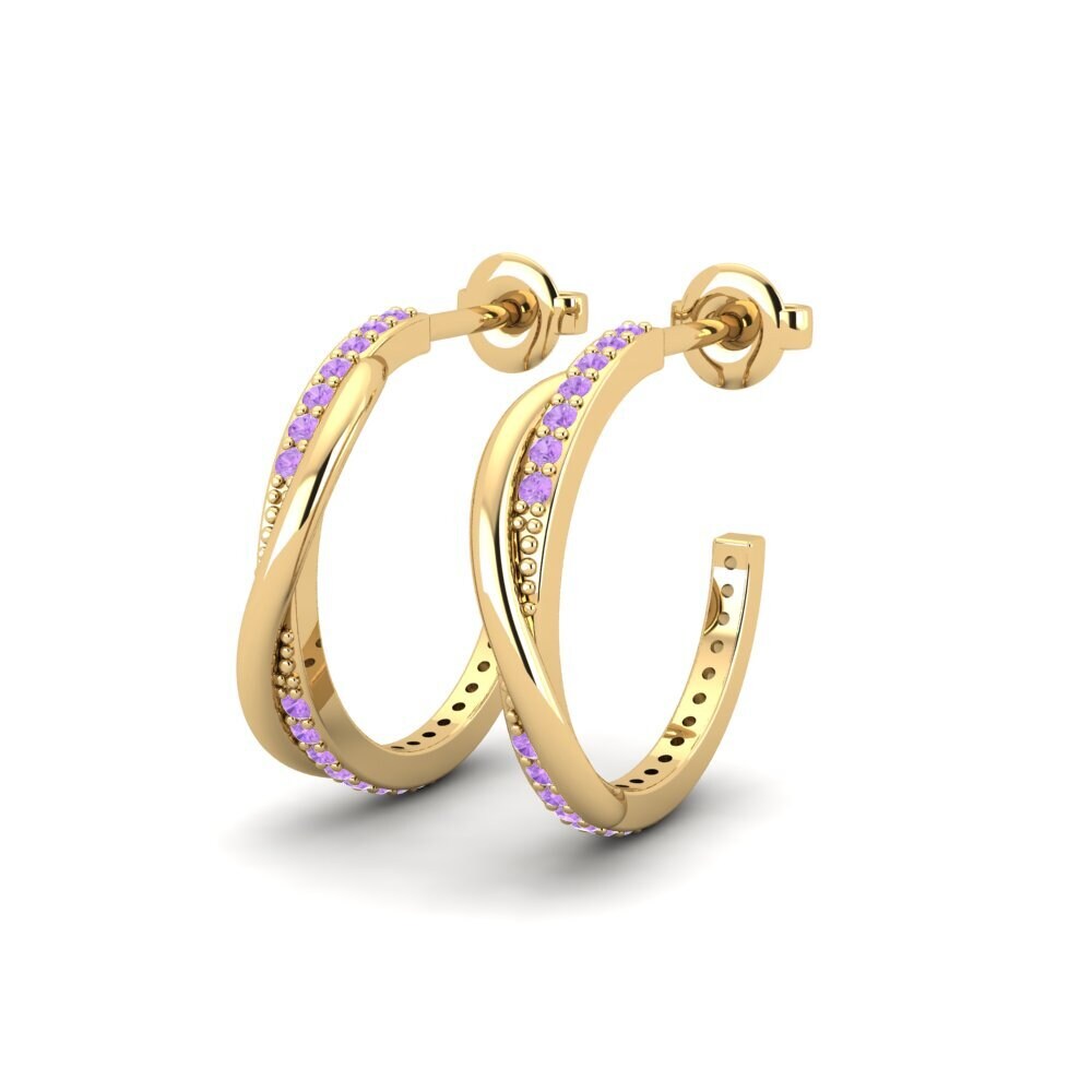 Amethyst Damen ohrring Mosilaw
