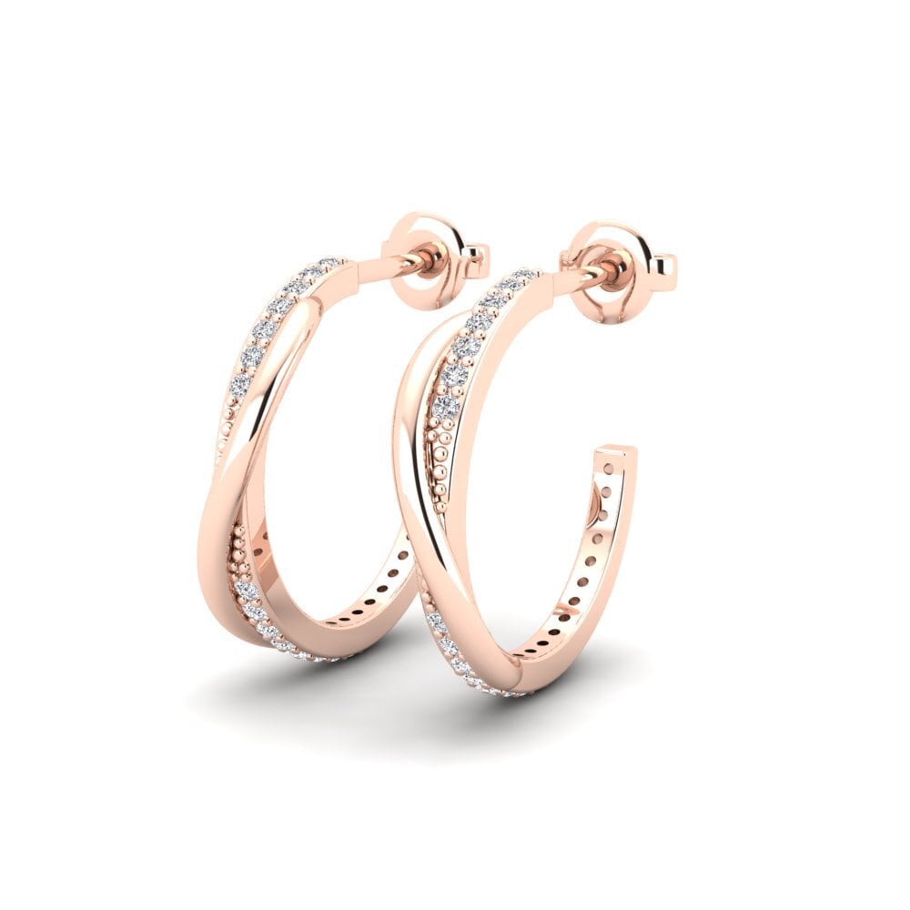 14k Rose Gold Women's Earring Mosilaw
