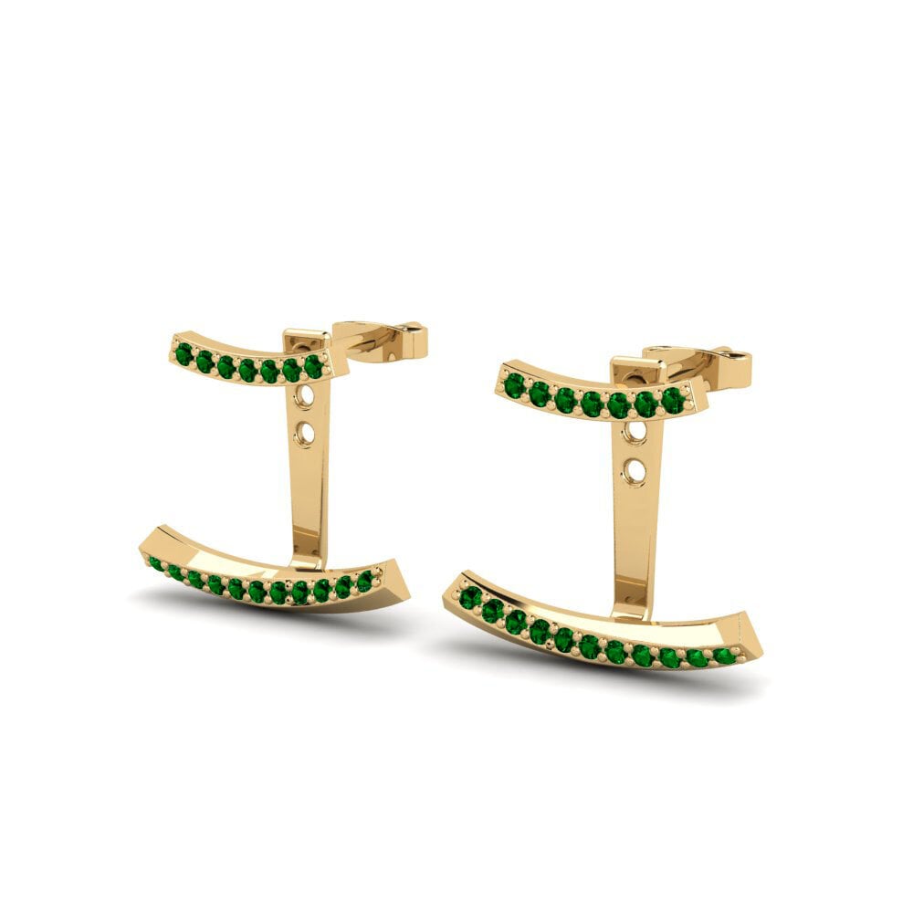 Green Zirconia Women's Earring Potongan