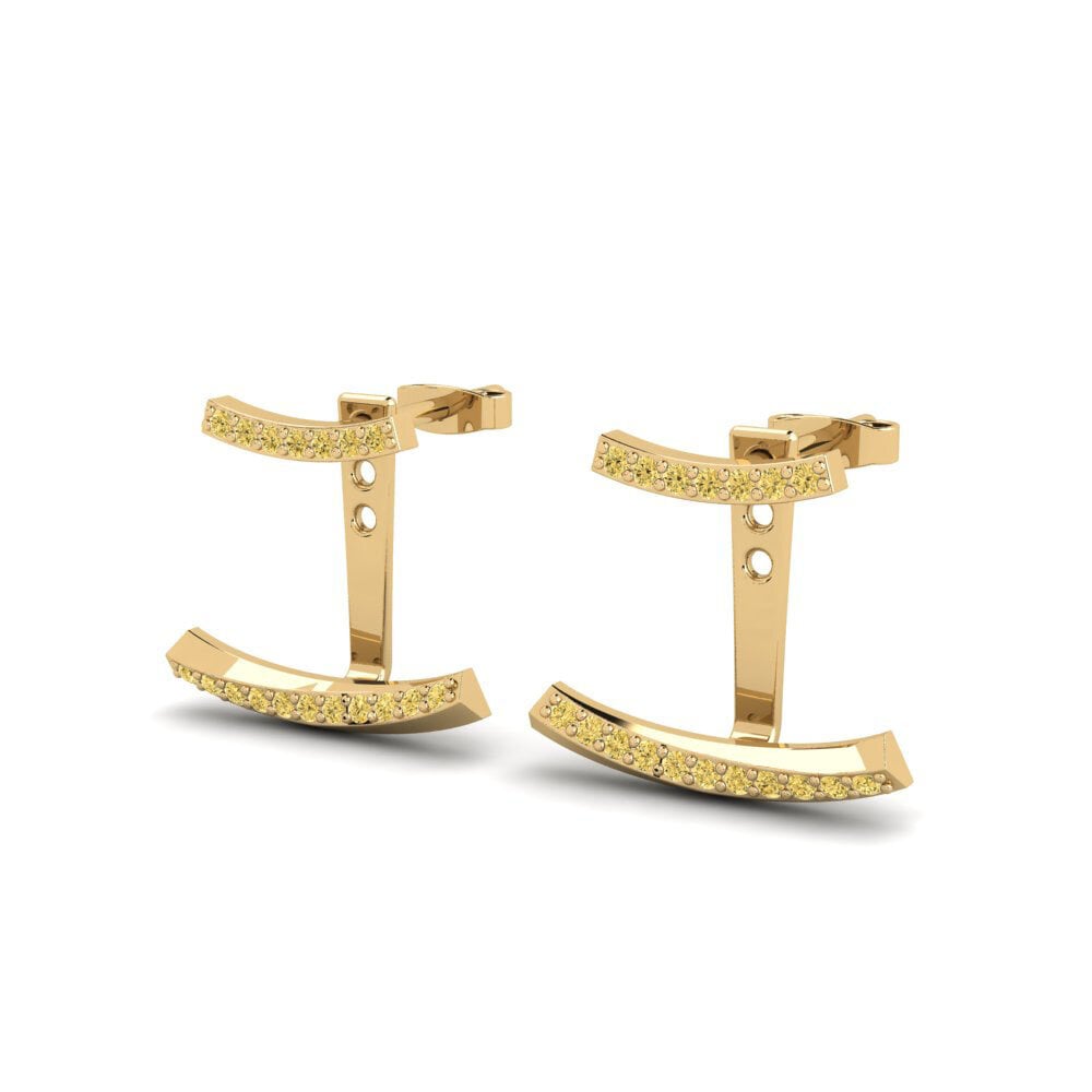 Yellow Diamond Women's Earring Potongan