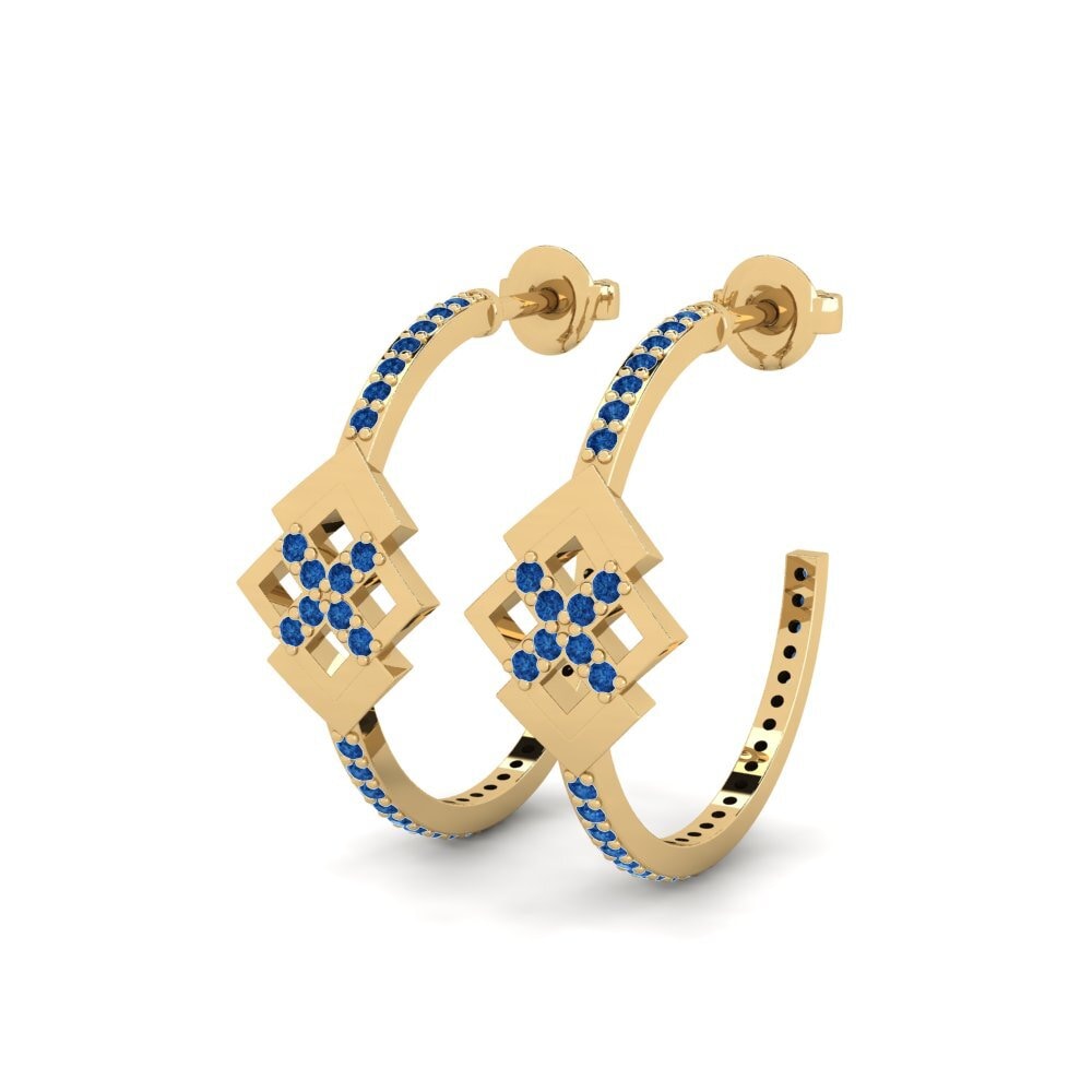 sapphire-zirconia ต่างหู Prudishness