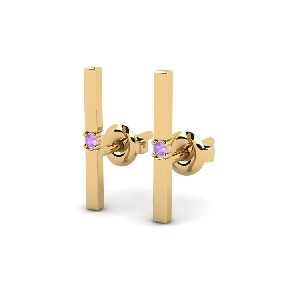 Amethyst Damen ohrring Pyaara