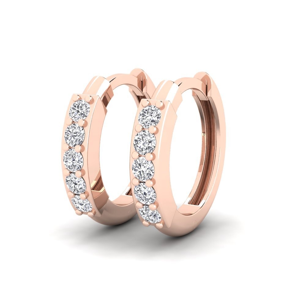 14k Rose Gold Women's Earring Sumorot