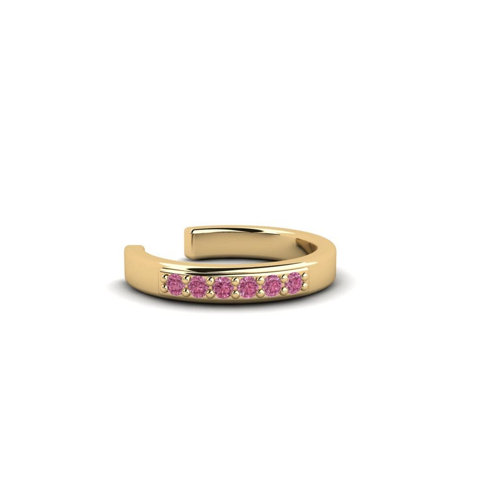 Granate Rhodolite Aro oreja concha Vrijedan