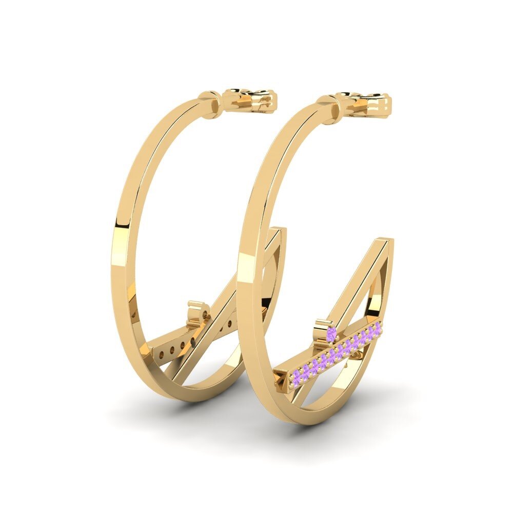 Amethyst Damen ohrring Celeritas