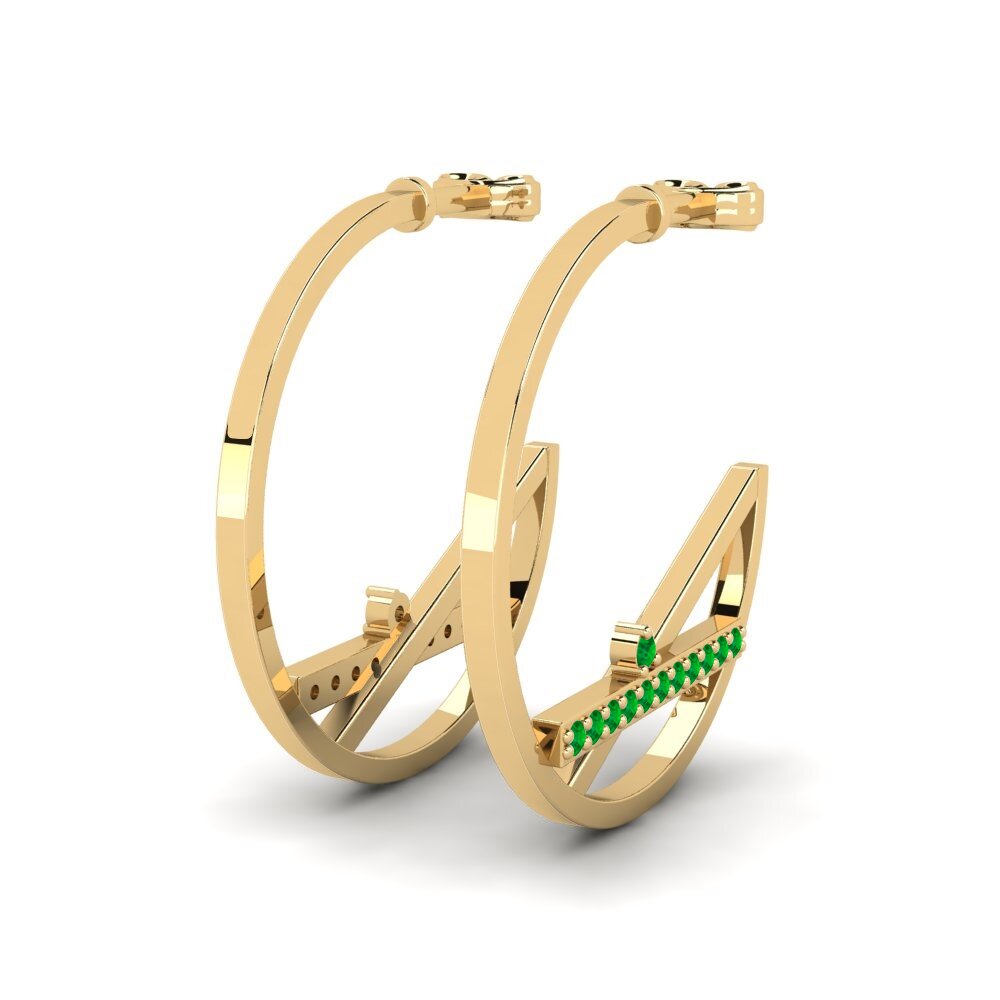 Smaragd Damen ohrring Celeritas