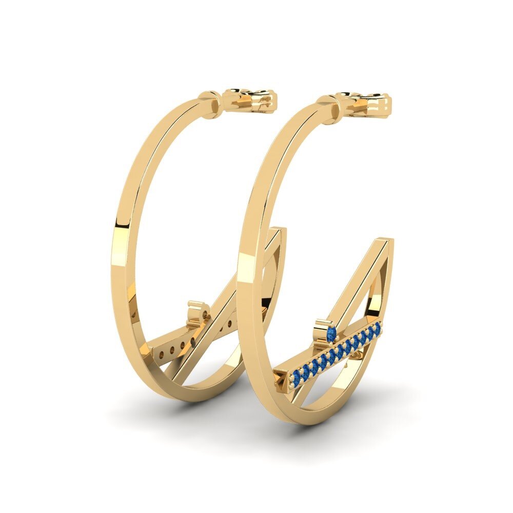 sapphire-zirconia ต่างหู Celeritas