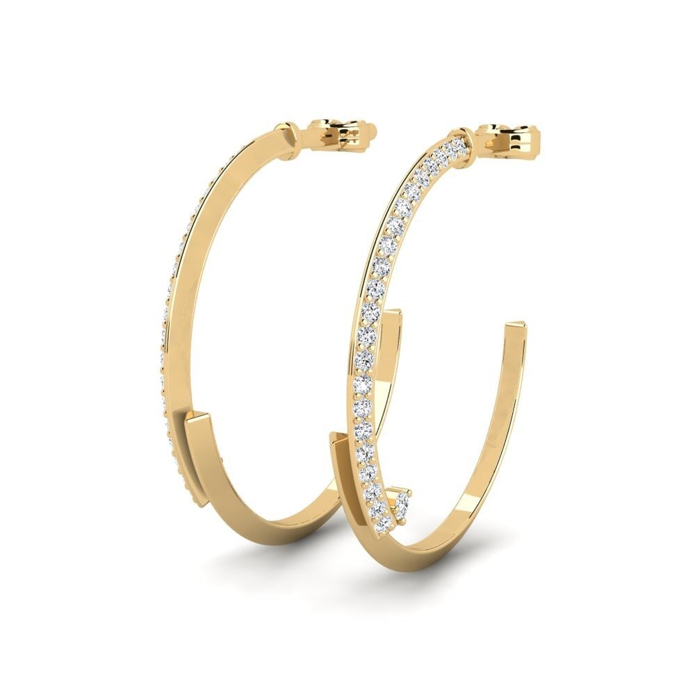 diamond-zirconia ต่างหู Ctephane
