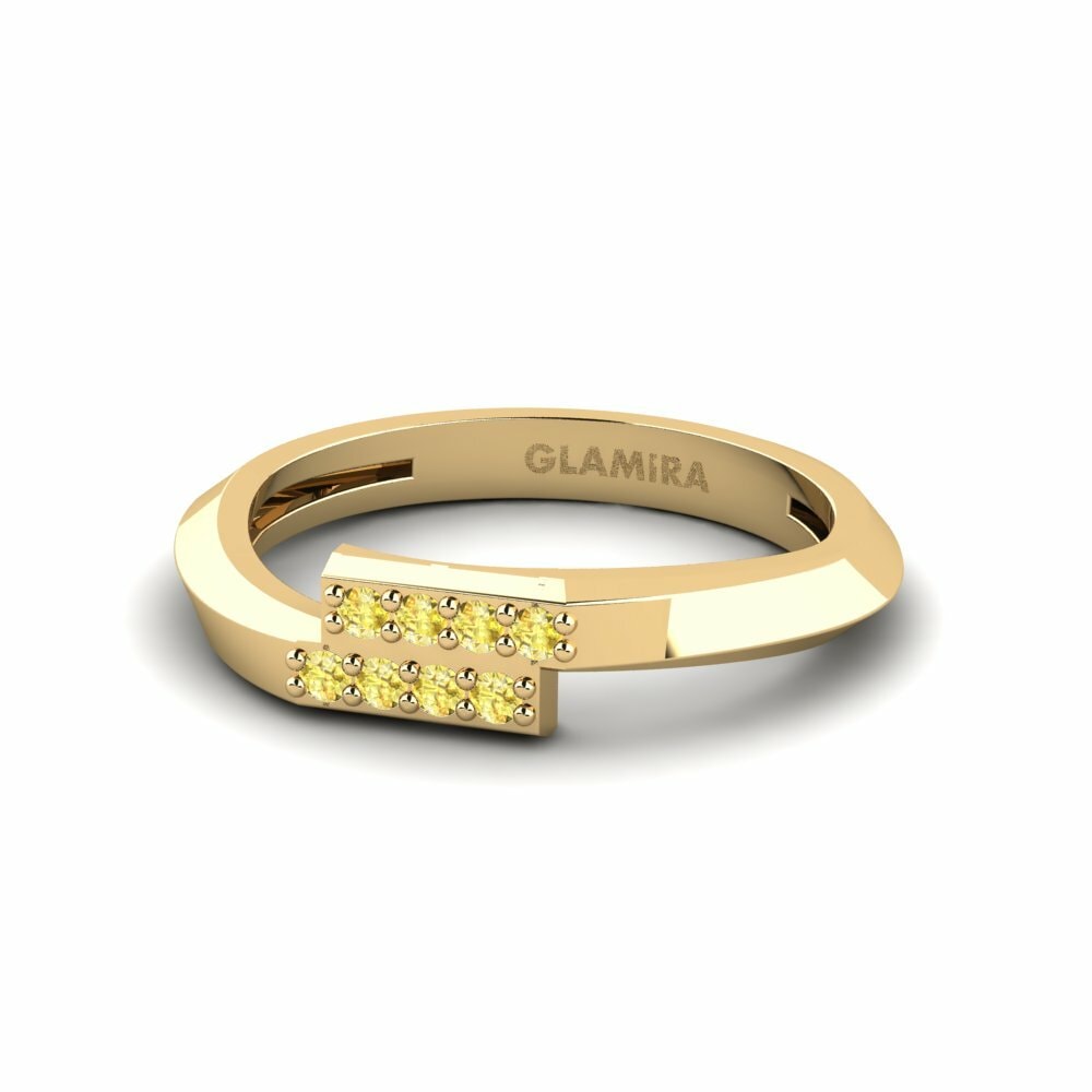 Yellow Sapphire Pinky Ring Gorm